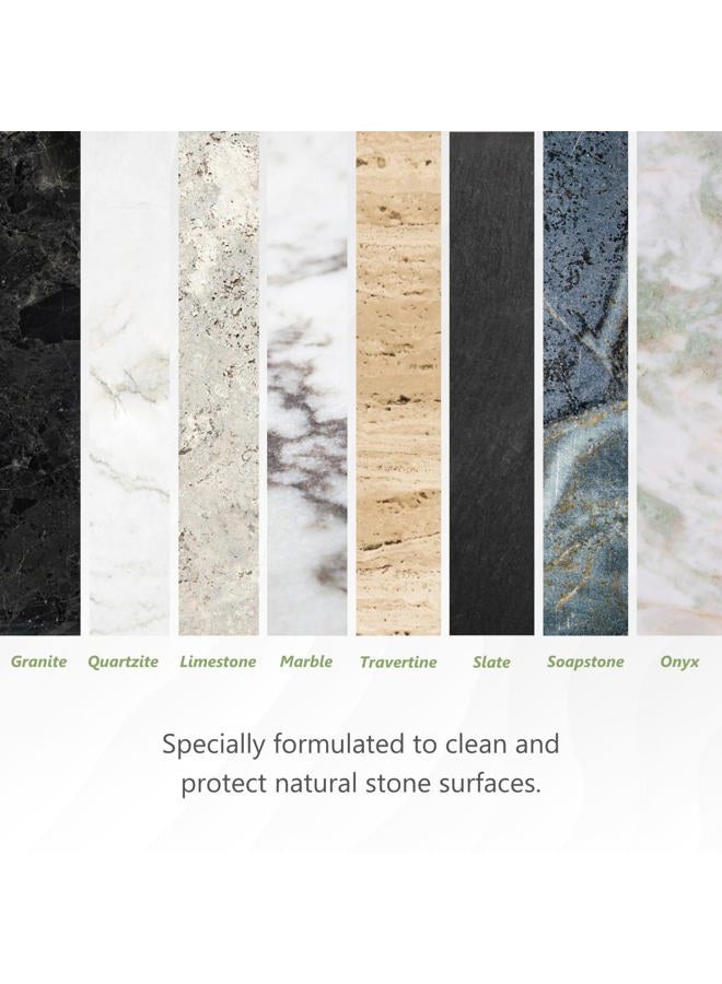 MORE Surface Care Stone & Quartz Cleaner Protector - Water Based Formula for Natural Stone and Quartz [Pint / 16 oz.] - Image 3