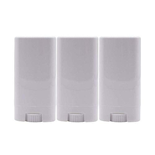 Healthcom 15ml White Plastic Deodorant Containers 0.5 Oz New Empty Oval Lip Balm Tubes for Lipstick Crayon Chapstick DIY Make Your Own Deodorant Moisturizer Lotion Bar,30 Pack - Image 5