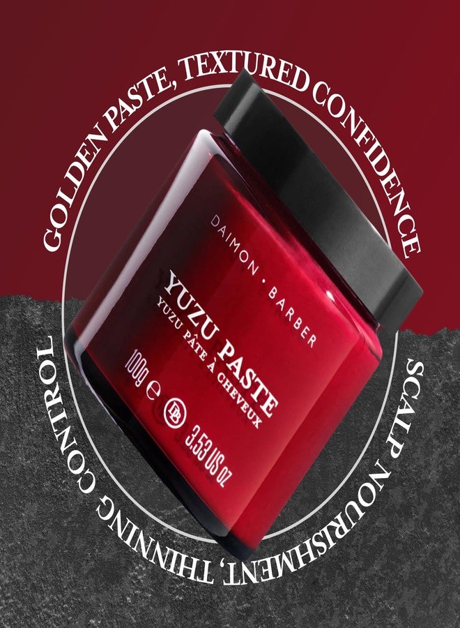 Daimon Barber Goldstein's Golden Paste, Hair Styling Paste for Men, Limited Edition, Medium Hold, Adds Texture and Definition, Good for fine and Thinning Hair - 3.38 Oz - Image 2