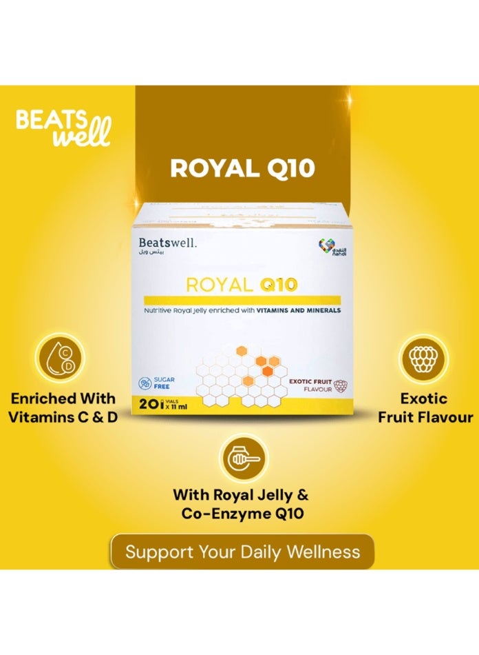 BeatsWell بيتس ويل رويال جيلي + كوكيو10 20 قارورة شراب - Image 2