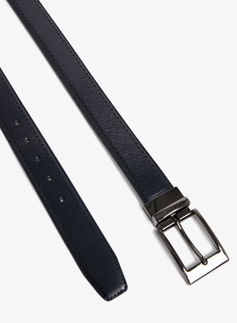 Ted Baker NAVY Gilant Card Holder And Belt Gift Set for Men | Best Price UAE