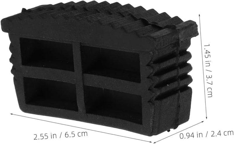 4pcs Black Ladder Foot Covers Non Slip Stabilizer Pads Safety Bumpers Extension Ladder Accessories - Image 3