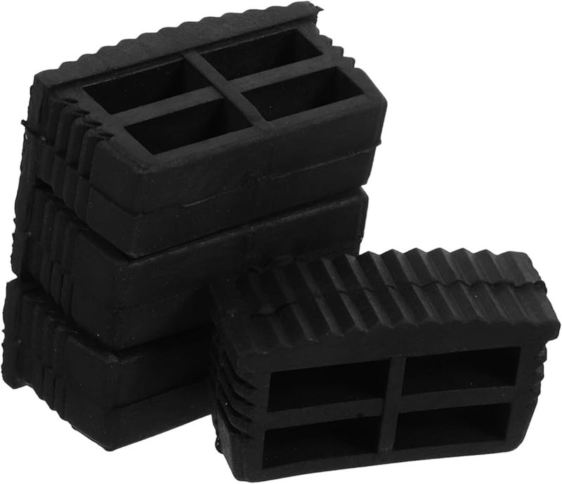4pcs Black Ladder Foot Covers Non Slip Stabilizer Pads Safety Bumpers Extension Ladder Accessories - Image 1