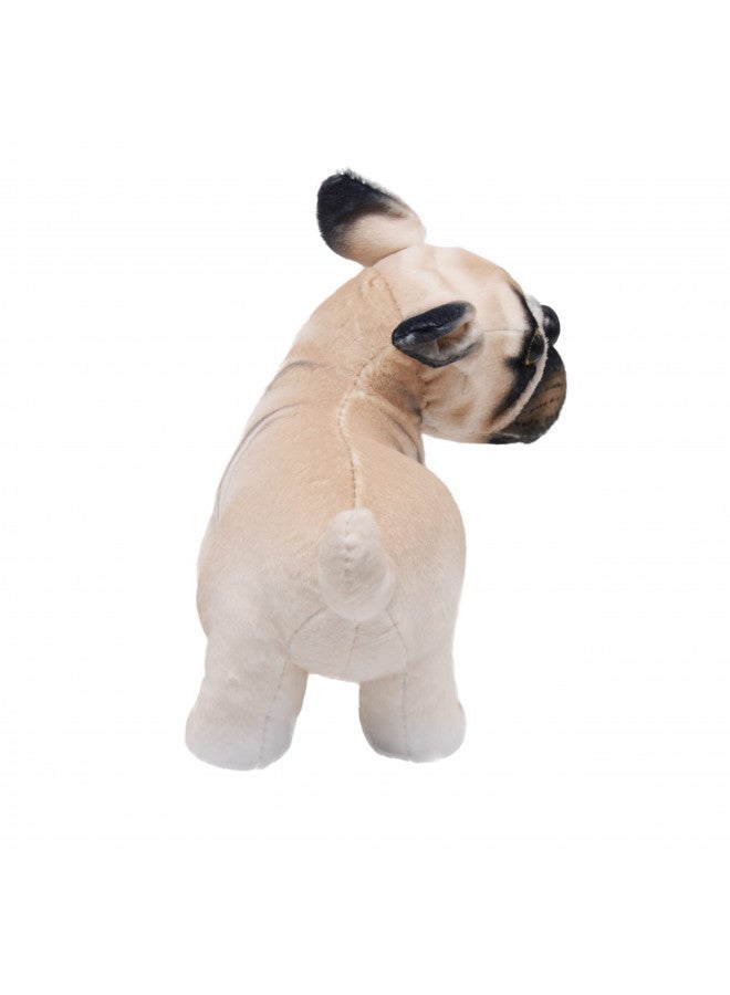 YONLIT Lifelike French Bulldog Stuffed Animal Animated Plush Puppy Toy Doll Super Realistic Dogs Act Like Real Excellent Gifts for Kids Birthday Party Dog Collection 9 Inches (Bulldog) - Image 3