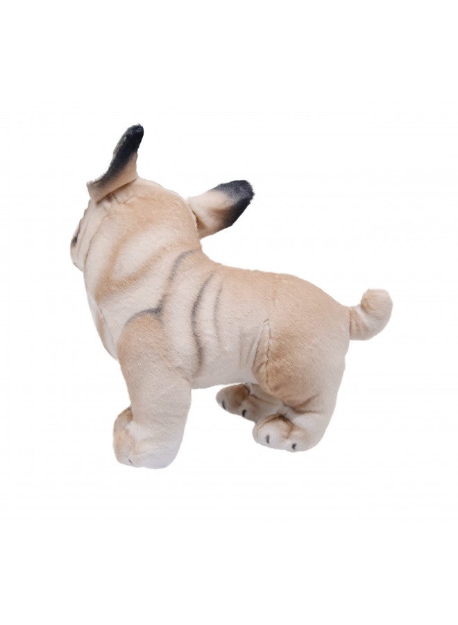 YONLIT Lifelike French Bulldog Stuffed Animal Animated Plush Puppy Toy Doll Super Realistic Dogs Act Like Real Excellent Gifts for Kids Birthday Party Dog Collection 9 Inches (Bulldog) - Image 2