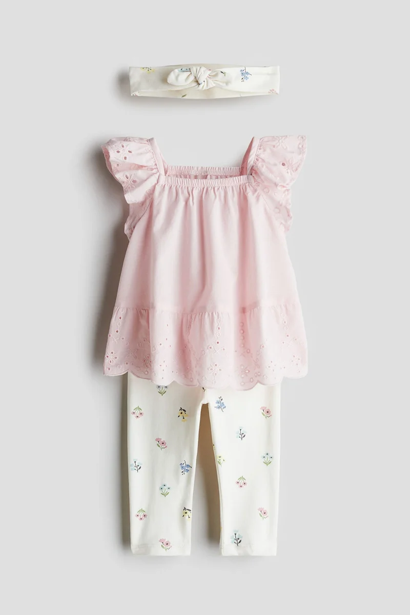 اتش اند ام 3-piece cotton set