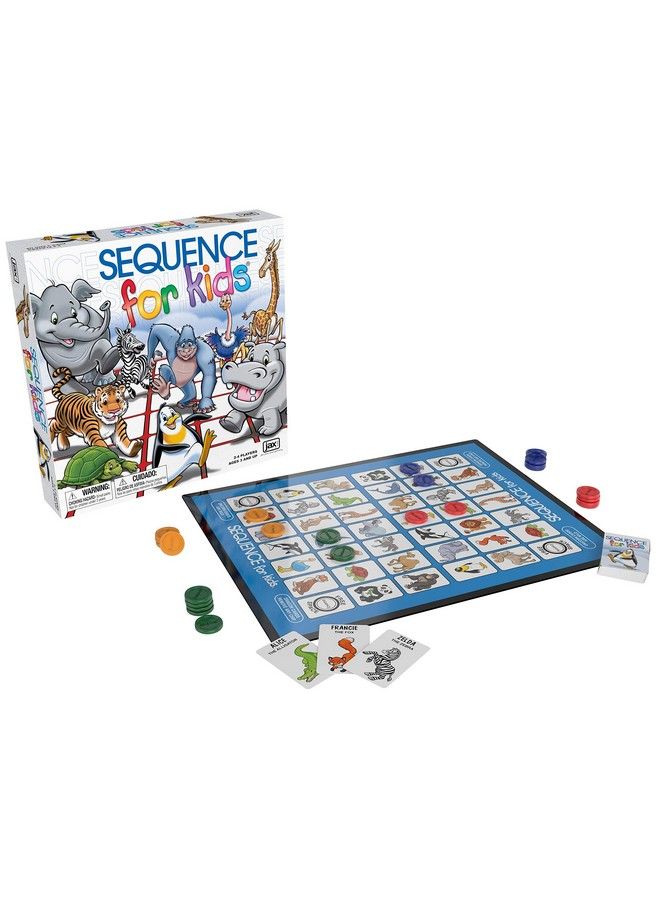 Jax Sequence For Kids The 'No Reading Required' Strategy Game By Jax Multi Color 11 Inches (2 4 Players) - Image 3