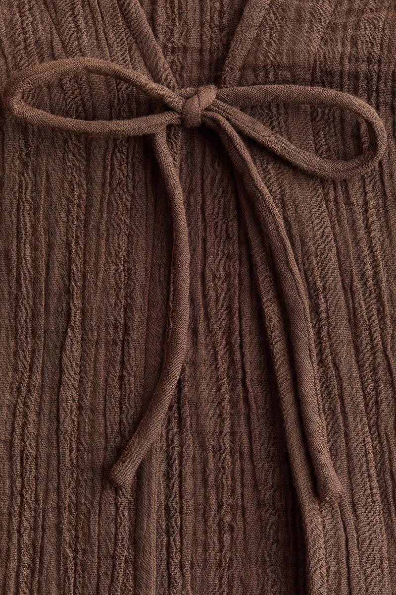 H&M Tie-front muslin jacket