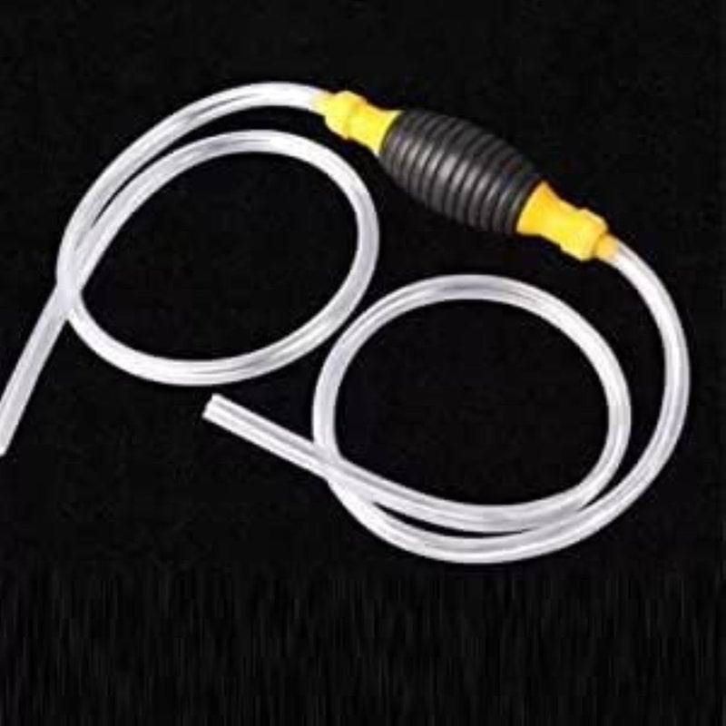 SUBDIAL Fuel Transfer Pump Kit Tank Sucker Newest High Flow Hand Pump Portable Manual Car Bike Fuel Transfer Pump | Liquid Pipe Siphon Tool for Petrol Diesel, Water, Oil Liquid Water (2 Miter) - Image 2