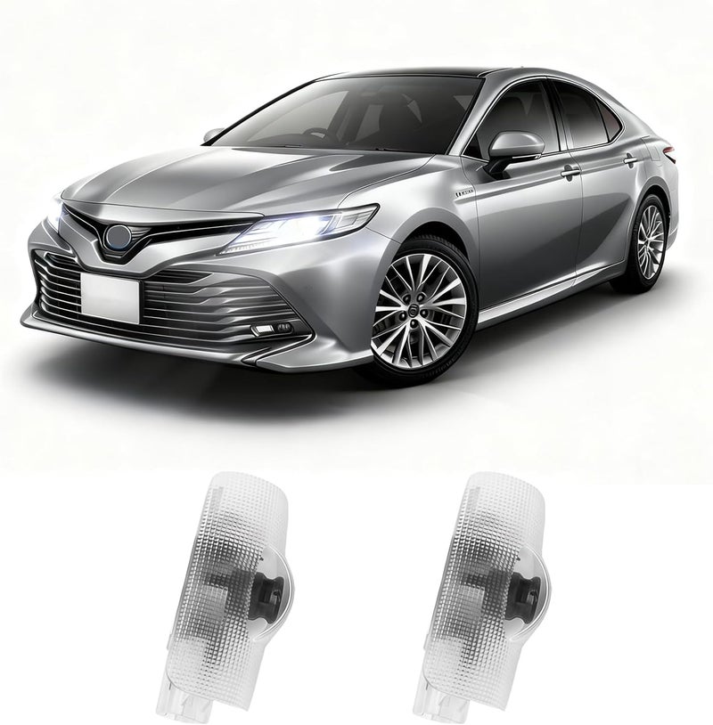 Thingrific 2Pcs Car Door Lights Logo Projector Compatible with Highlander/Camry/4runner/Sienna/Corolla/Tundra/Prius/Venza/Prado/Sequoia/Reiz/Previa/Alphard Model, 3D LED Car Welcome Projector Lights - Image 1