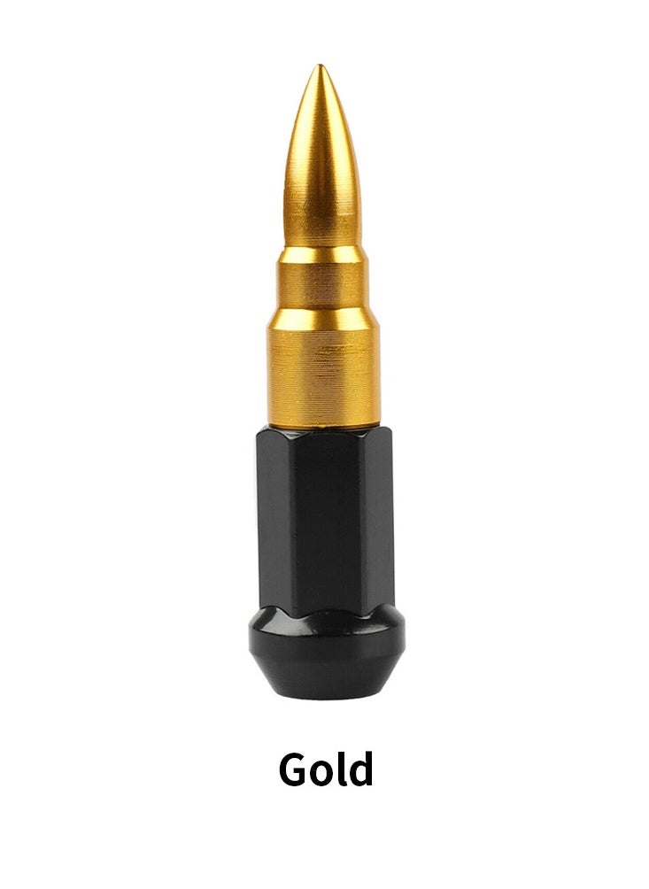 Royal BLOX Core Shell Type Lock Nut Kit GOLD ISO898-6 Grade 10 Forged Aluminum 7075-T6 Shel Nuts  - Image 2