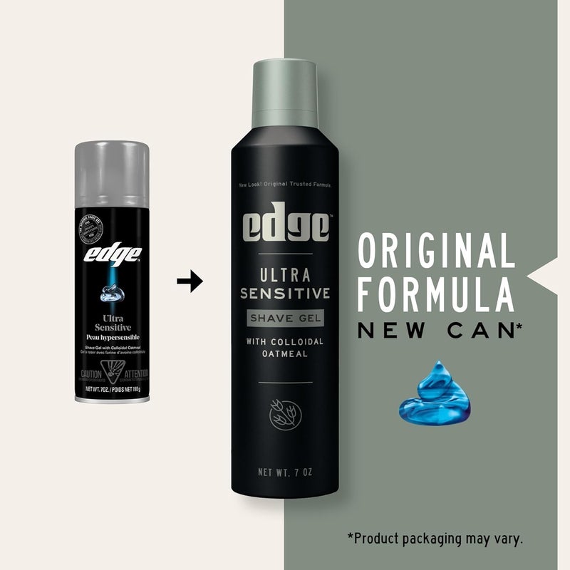 Edge Ultra Sensitive Shave Gel for Men - 7 Ounce (Pack of 6) - Image 2