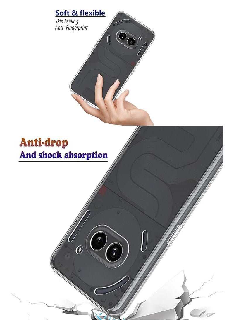 For Nothing Phone 2A Shock Proof Case Cover - Ultra Clear, Durable & Accurate Cut-outs - Scratch, Dust & Smudge Protection - Clear Silicon Back Cover for Nothing Phone 2A - Image 3