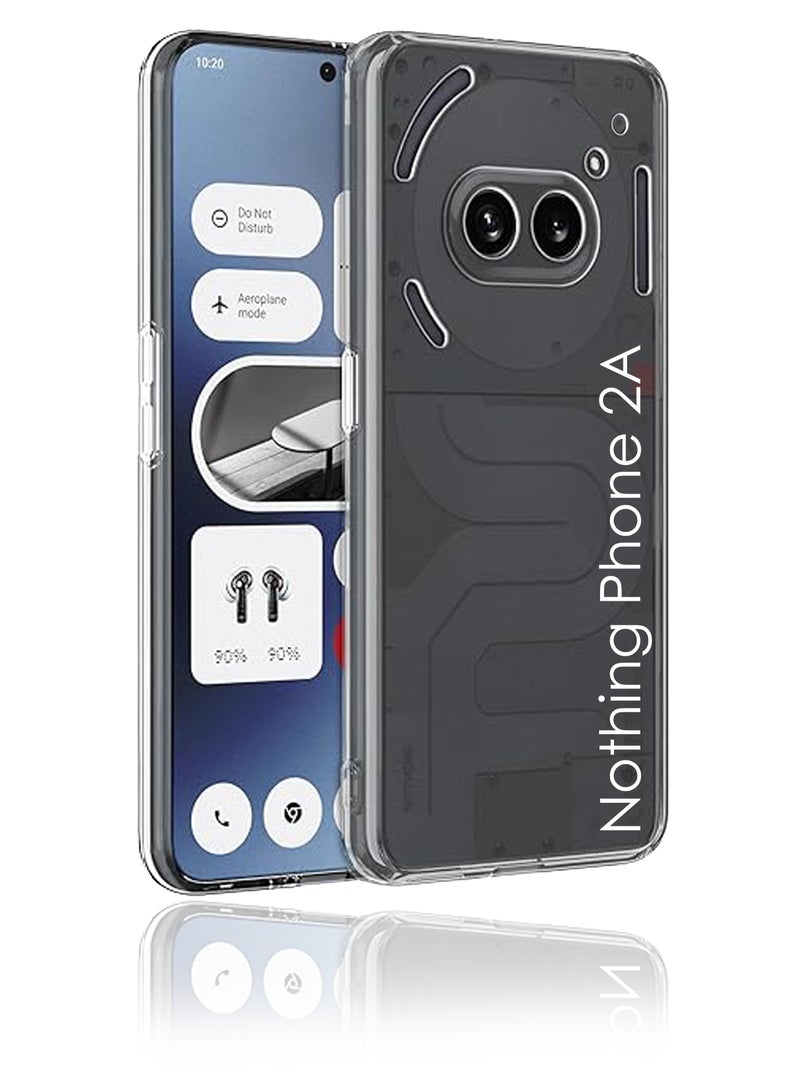 For Nothing Phone 2A Shock Proof Case Cover - Ultra Clear, Durable & Accurate Cut-outs - Scratch, Dust & Smudge Protection - Clear Silicon Back Cover for Nothing Phone 2A - Image 1