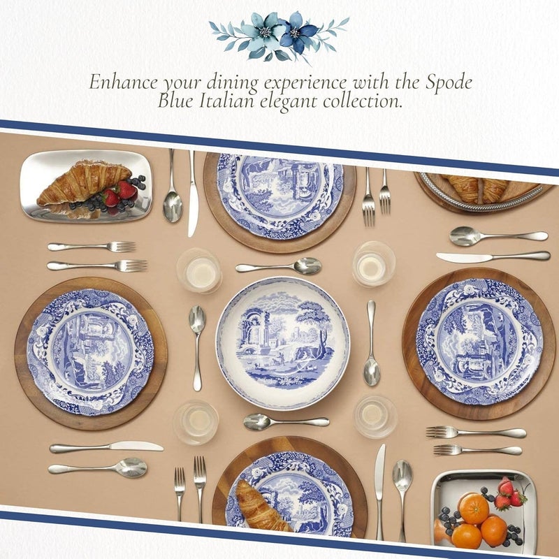 Spode Portmeirion Home & Gifts Blue & White Pastry Forks Set of 6 - Image 5