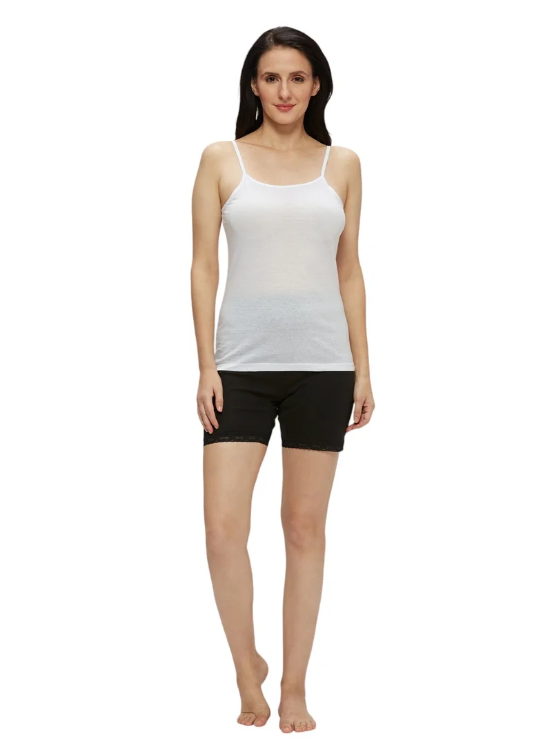 BYC WOMEN'S COTTON CAMISOLE - WHITE