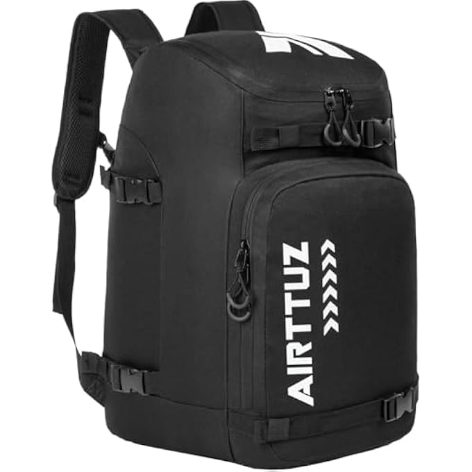 AIRTTUZ Ski Boot Bag  Ski and Snowboard Boots BackpackExcellent for Travel with Waterproof Exterior  Bottom  for Men Women and Youth - Image 1
