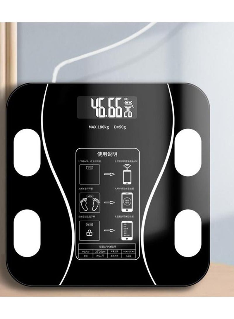 ميزان ذكي عالي الجودة مزود بالبلوتوث وتقنية تحليل بيانات الجسم - Image 3
