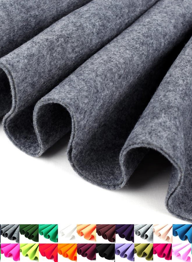 Barcelonetta Felt Fabric | 72" Wide | 1.6mm Thick | Acrylic & Soft | Felt by The Yard | Felt for DIY Crafts, Projects, Sewing (Charcoal, Half Yard) - Image 1