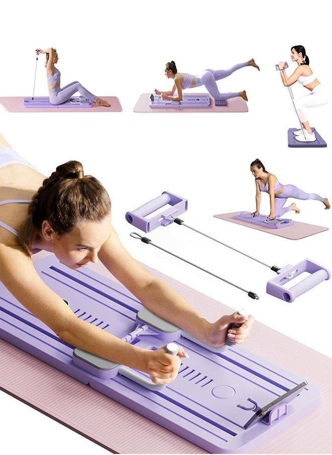 Garlo Workout Equipment: Multifunction Automatic Rebound Abdominal Wheel - Foldable Home Gym Exercise Fitness Equipment Push Up Board for Strength Training Core Workout with Knee Pad Timer  - Image 1