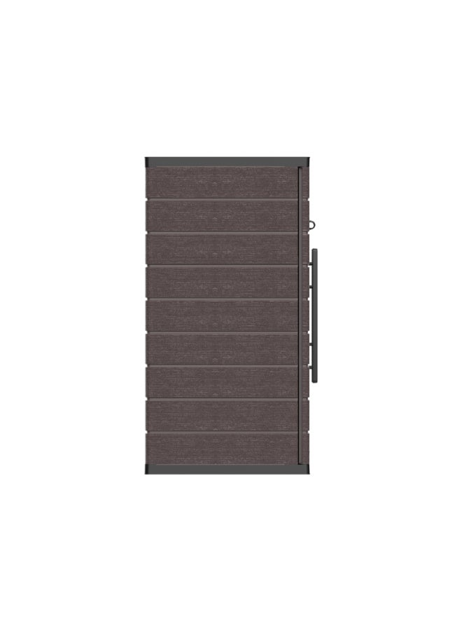 Cosmoplast Cedargrain Vertical Storage Short Cabinet Dark Brown 90 x 47 x 81 cm IFOFST003DW  - Image 4