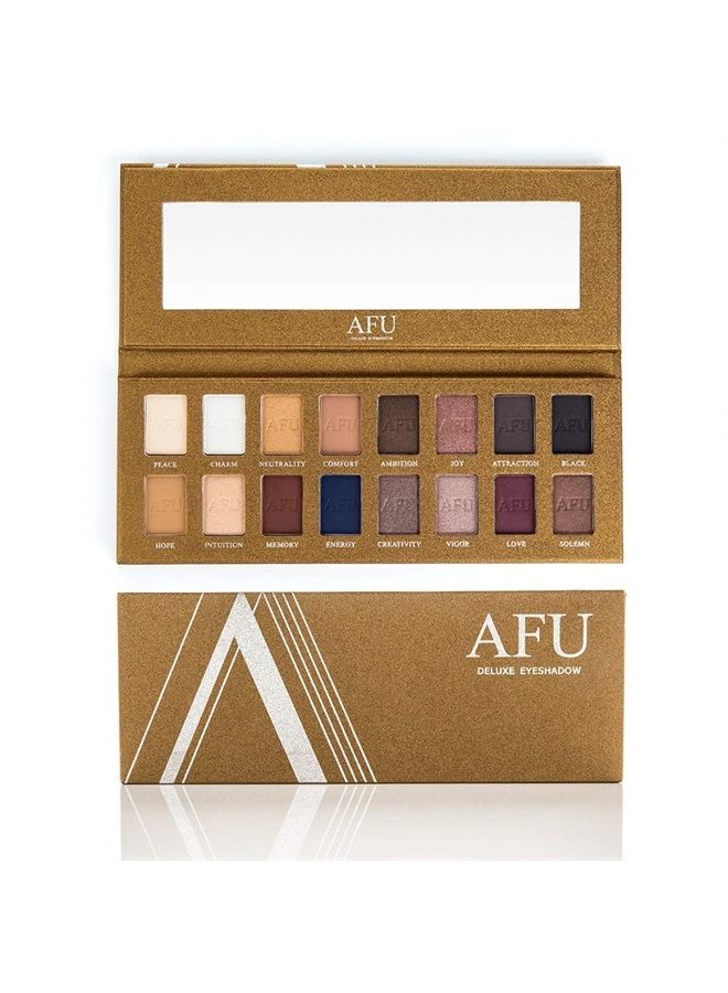 AFU 16 Colors Eyeshadow Palette, Makeup pallet Eye Shadow Highly Pigmented Waterproof Cosmetics - Image 1