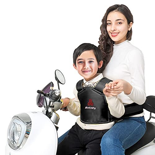 Autofy SAFEO Baby Kids Two Wheeler Safety Belt Safety for Children for Scooty Scooter Bike Motorcycle Seat Belt Harness [SAFEO-55; for Kids Age: 5-8 Years] - Image 1