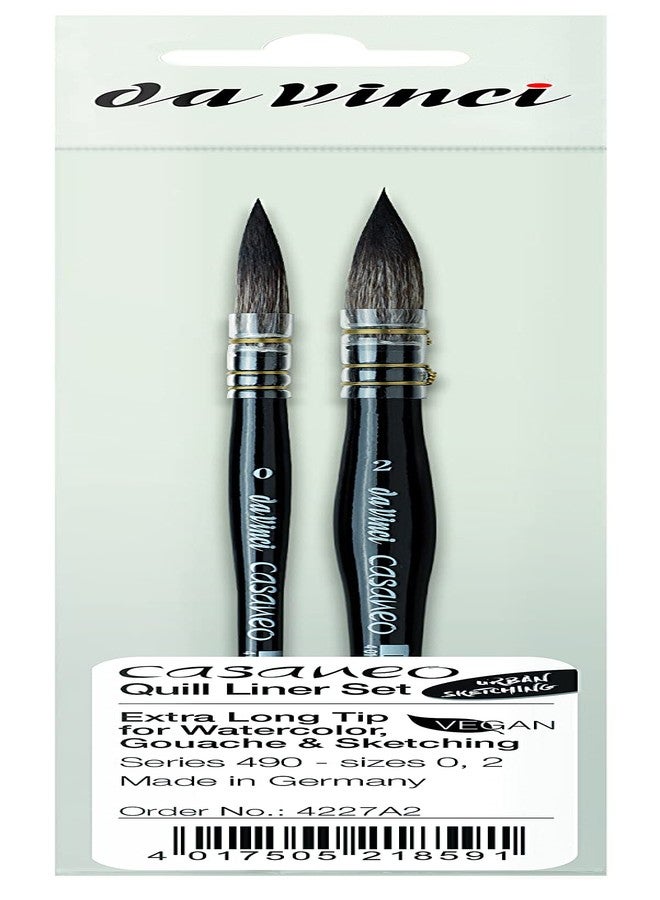 da Vinci Brush, 4227A2 Casaneo Quill Liner 2-Brush Set, VA-4227A2_0 - Image 3