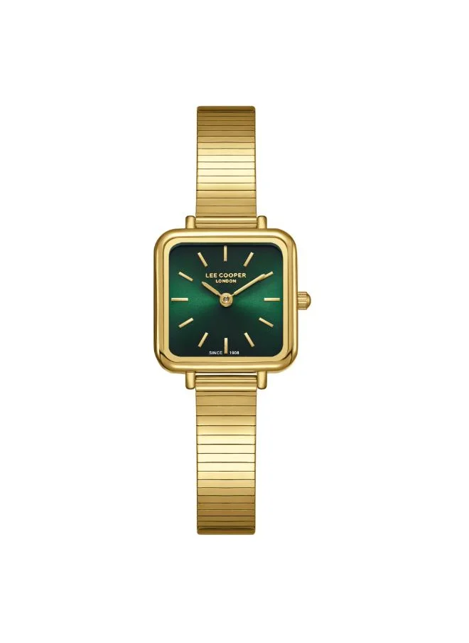 لي كوبر Women's Analog Display Watch With Gold Metal Strap - LC08138.170