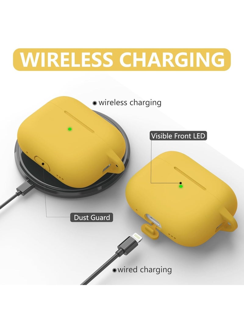 Soft Silicone Protective Case Cover for AirPods Pro  with Cleaner Kit and Keychain - Image 5