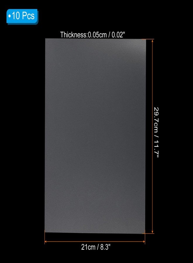 PATIKIL 20 Mil Clear PVC Binding Covers, 10 Pcs Front View Protector Un-Punched A4 Letter Size for Presentation, Report, Paper, Business Office Supply Document, Semi Transparent - Image 2