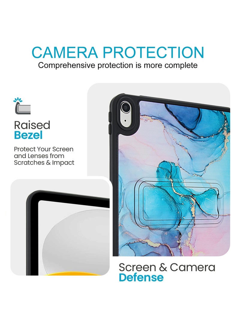 general Compatible with Huawei MatePad 11.5S protective case, matte stand, marble pattern, shockproof shell - Image 2