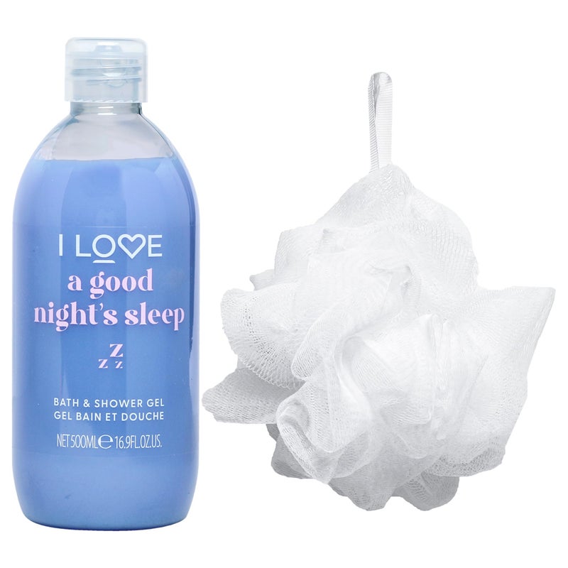 I Love Good Nights Sleep Bathtime Treats Bath and Shower Gel - Body Wash and Body Exfoliator Scrub for Smooth Skin - Calming Lavender Scent - 1 pc - Image 2