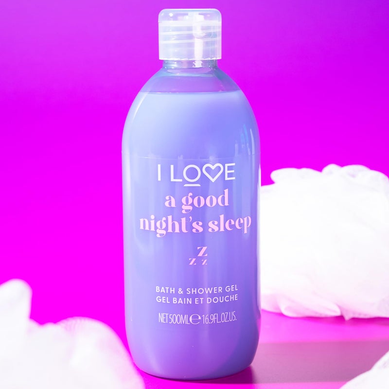 I Love Good Nights Sleep Bathtime Treats Bath and Shower Gel - Body Wash and Body Exfoliator Scrub for Smooth Skin - Calming Lavender Scent - 1 pc - Image 5