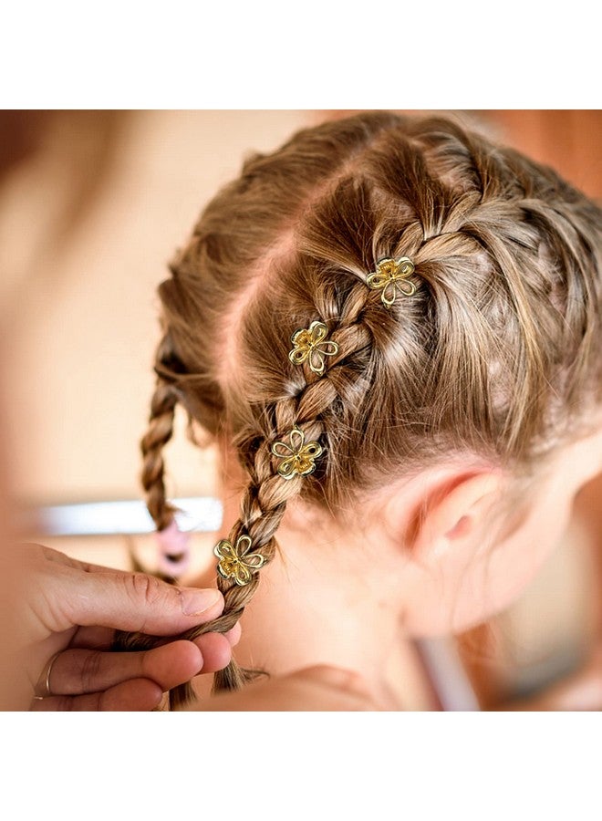 ACO-UINT Hair Clip, 12 Pcs Gold Flower Hair Claws for Women, Mini Metal Claw Clips, Cute Hair Accessories for Women and Girls - Image 5