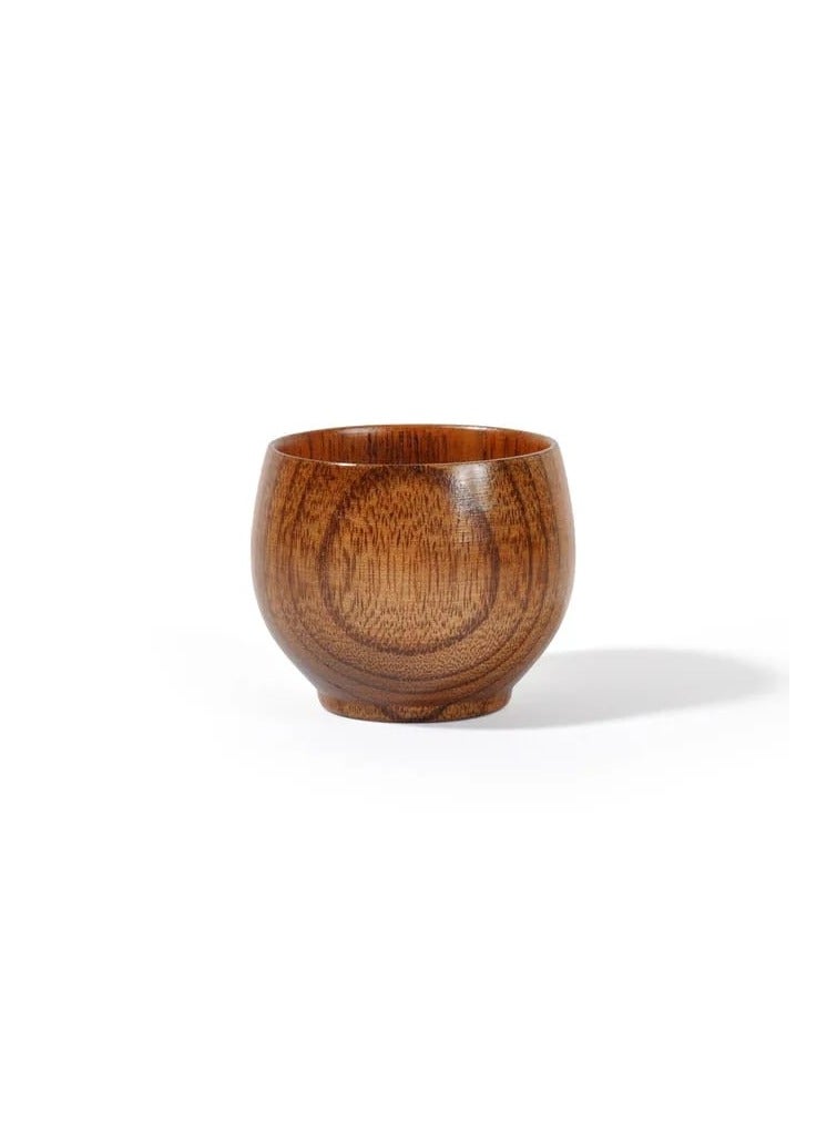 Liying 3Pcs Wooden Tea u0026 Coffee Cup 50ml, Japanese Tea Cup Solid Wood Drinking Cup Teacup Glass for Milk, Hot Drinks  - Image 4