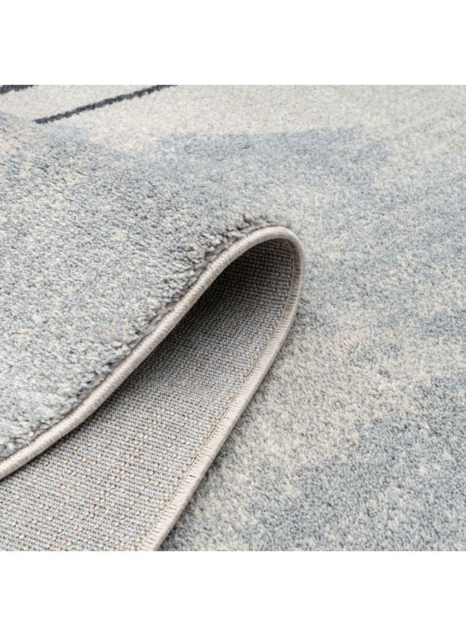 DANUBE HOME Sahara Modern Abstracts Rug | Washable Modern Rugs Style | Polypropylene + Polyester Area Rug Floor Covering | Indoor Carpet For Living Room Dining Bedroom 240X340cm-Brown-231200400585 - Image 5