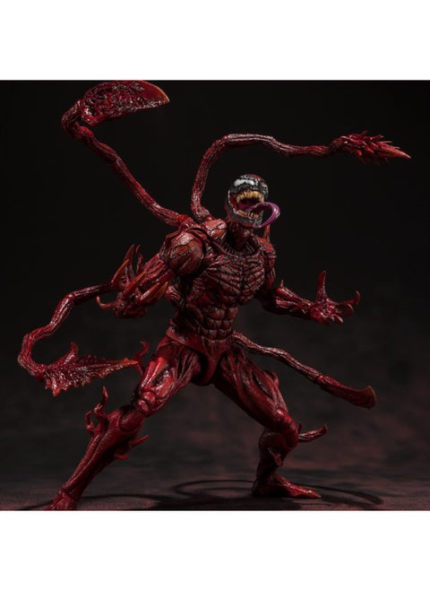 Soul Limit SHF Marvel Movie Venom 2 Slaughter Joint Movable Figure Hand-made Model Ornaments-Color:Shf Slaughter