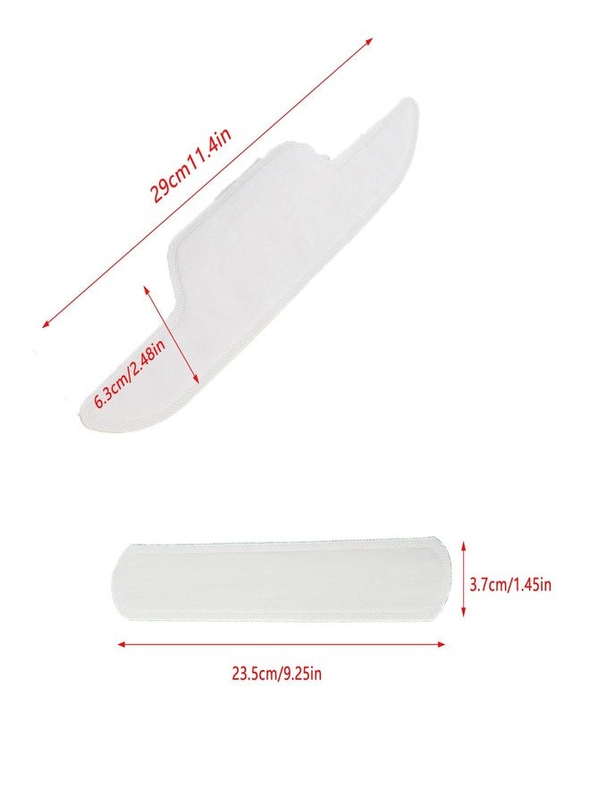 ArrErr 50 Pack Disposable Collar Protector Sweat Pads Sticker Self-Adhesive Grime Side Lining Stand Sticky Neck Liner for Hats Shirt Cuff Men Women Dress Shirts Hats Summer - Image 2