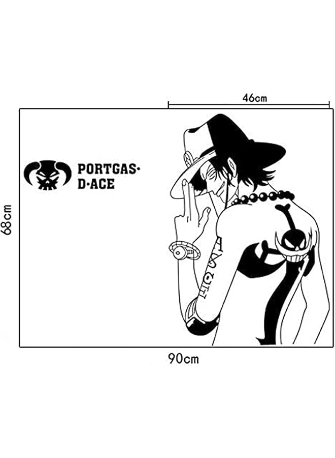 erorex Anime One Piece Flame Man Portgus D Ace Wall Sticker Monkey D Luffy Br Ace Wallpaper Bedroom Living Room Wallpaper Boy Room Wallpaper Tv Background Wall. - Image 4