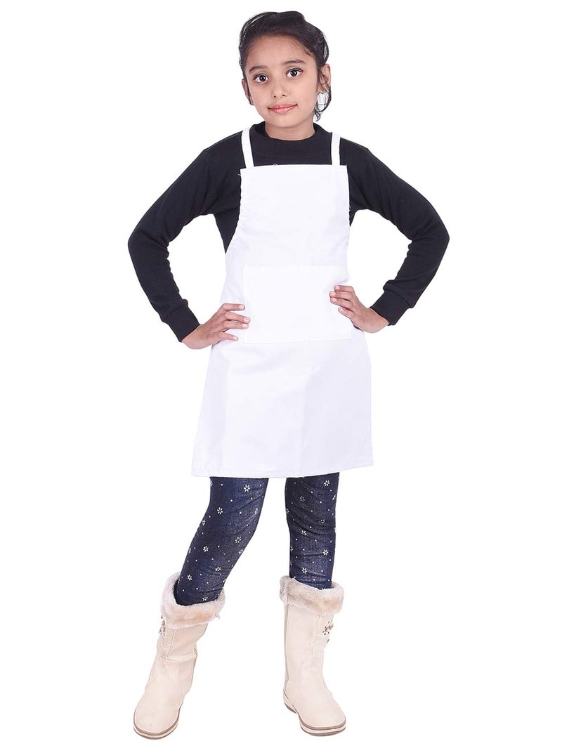 Switchon Waterproof Polyester Kids Apron with Adjustable Waist & Neck Buckle | Multi-Purpose Cooking, Art, Birthday Theme Party & School Apron with Front Pocket | For Boys & Girls Age 5–11 Years - Image 1