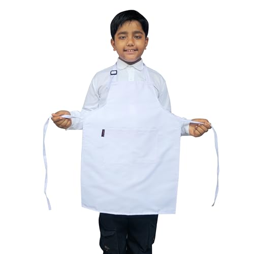 Switchon Waterproof Polyester Kids Apron with Adjustable Waist & Neck Buckle | Multi-Purpose Cooking, Art, Birthday Theme Party & School Apron with Front Pocket | For Boys & Girls Age 5–11 Years - Image 2