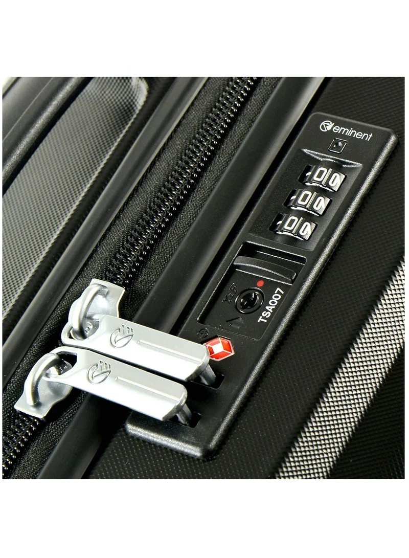 eminent Hard Case Travel Bag Luggage Trolley TPO Lightweight Suitcase 4 Quiet Double Spinner Wheels with TSA Lock KH16