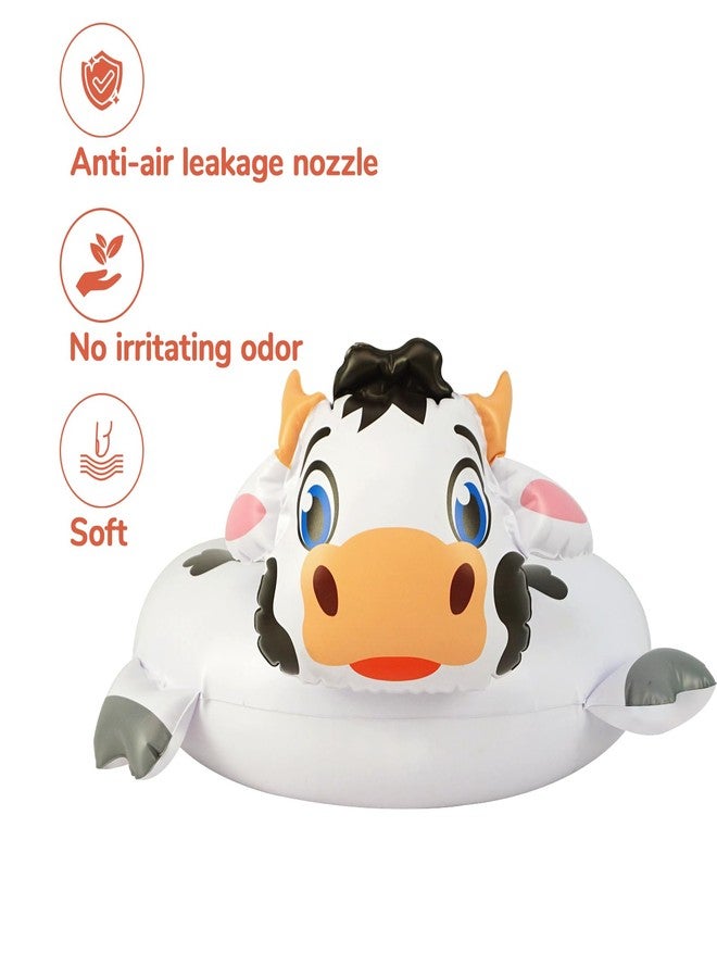 HOHQB 3 Animal Pig Dog Cow Split Float Set Swimming Ring Pool Floats for Kids Ages 3-8 - Image 3