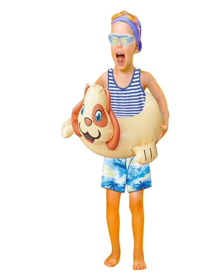 HOHQB 3 Animal Pig Dog Cow Split Float Set Swimming Ring Pool Floats for Kids Ages 3-8 - Image 5