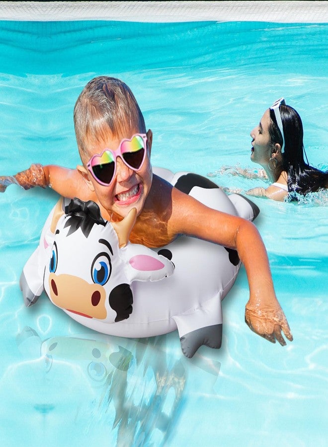 HOHQB 3 Animal Pig Dog Cow Split Float Set Swimming Ring Pool Floats for Kids Ages 3-8 - Image 4