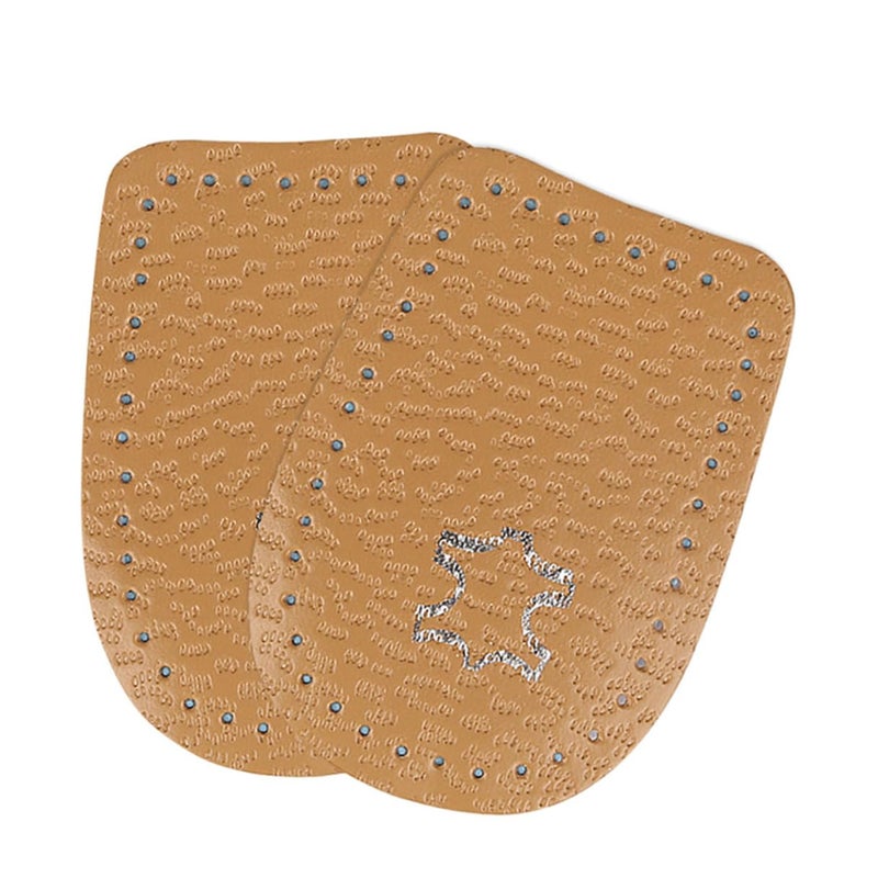 Thickened Brown Leather Heel Pads Anti Wear Shoe Cushions Size L 40 45 for Fatigue Relief - Image 2