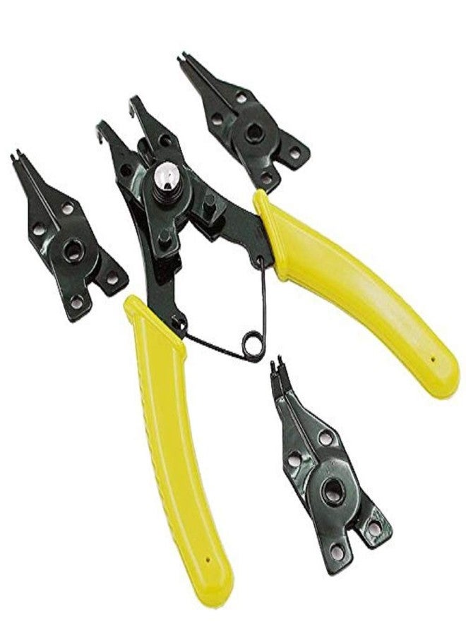 GOSONO Retaining Ring Pliers 4 IN 1 Multifunctional Auto-lock Snap Ring Pliers Internal External Ring Remover Retaining Circli - Image 1