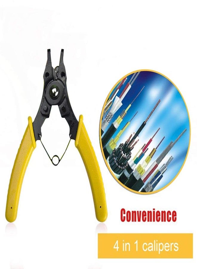 GOSONO Retaining Ring Pliers 4 IN 1 Multifunctional Auto-lock Snap Ring Pliers Internal External Ring Remover Retaining Circli - Image 3