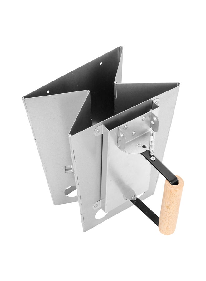 السنيدي مشعل فحم وحطب ولاعة حطب فضي مقاس28*26*27 سم - Image 4